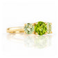 Aria, Peridot and Prasiolite Trilogy Ring - Victoria's Jewellery