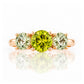 Aria, Peridot and Prasiolite Trilogy Ring - Victoria's Jewellery