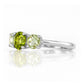 Aria, Peridot and Prasiolite Trilogy Ring - Victoria's Jewellery