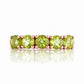 Annie, a Peridot Half Eternity Ring - Victoria's Jewellery