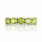 Annie, a Peridot Half Eternity Ring - Victoria's Jewellery