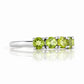 Annie, a Peridot Half Eternity Ring - Victoria's Jewellery