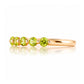 Ellie, a Peridot Six Stone Half Eternity Ring - Victoria's Jewellery