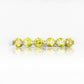 Ellie, a Peridot Six Stone Half Eternity Ring
