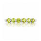 Ellie, a Peridot Six Stone Half Eternity Ring - Victoria's Jewellery