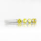 Ellie, a Peridot Six Stone Half Eternity Ring