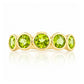 Chie, a Peridot Half Eternity Ring - Victoria's Jewellery