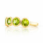 Chie, a Peridot Half Eternity Ring - Victoria's Jewellery