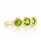 Chie, a Peridot Half Eternity Ring - Victoria's Jewellery