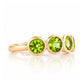 Chie, a Peridot Half Eternity Ring - Victoria's Jewellery
