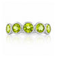 Chie, a Peridot Half Eternity Ring - Victoria's Jewellery