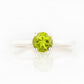 Lina, a Round cut Peridot Solitaire Ring - Victoria's Jewellery