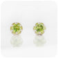 Round cut red Peridot stud earrings - Victoria's Jewellery