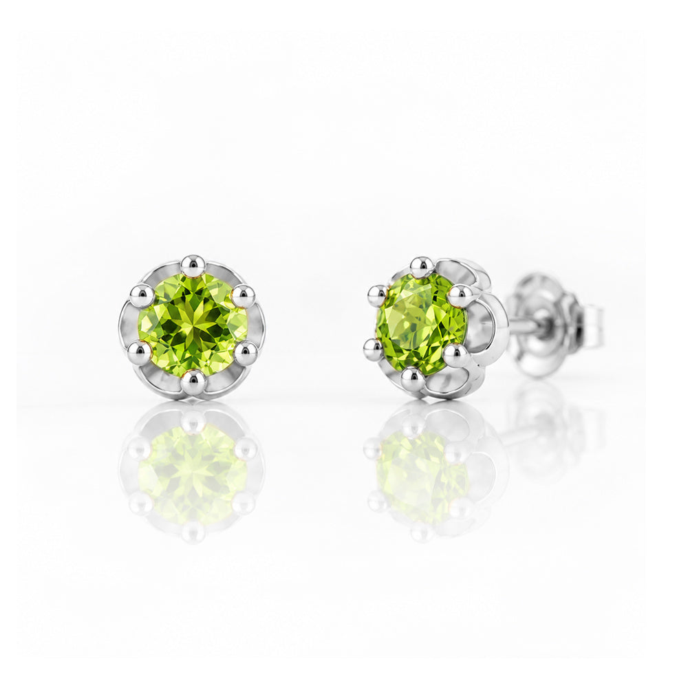 Bella, a Peridot Stud Earring - Victoria's Jewellery