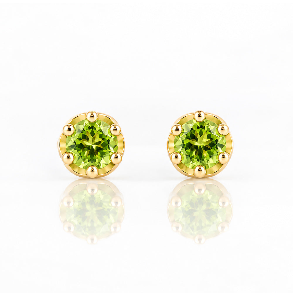 Bella, a Peridot Stud Earring - Victoria's Jewellery