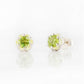 Bella, a Peridot Stud Earring