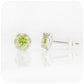 Round cut red Peridot stud earrings - Victoria's Jewellery