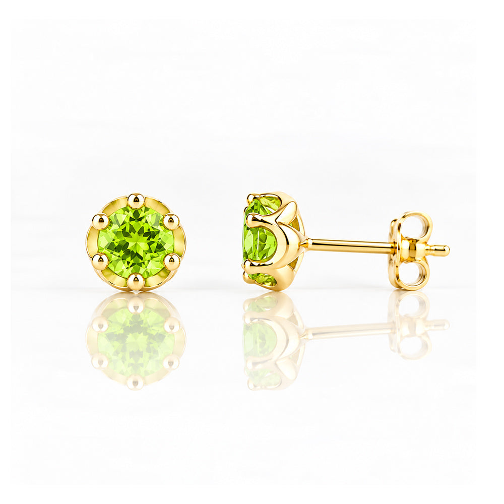 Bella, a Peridot Stud Earring - Victoria's Jewellery