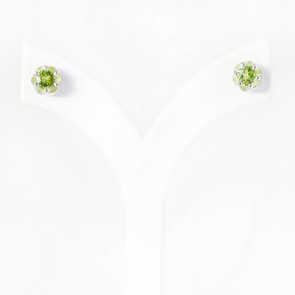 Bella, a Peridot Stud Earring