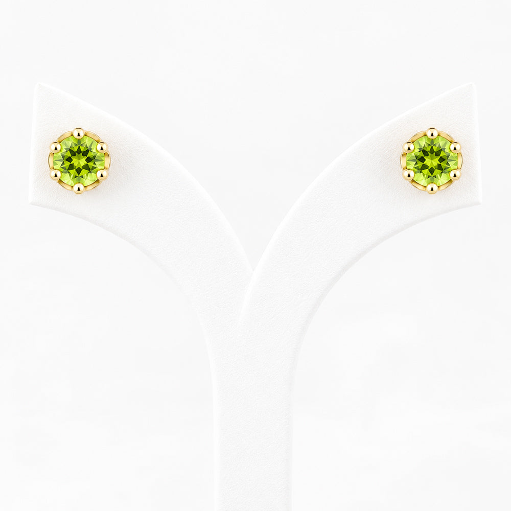 Bella, a Peridot Stud Earring - Victoria's Jewellery