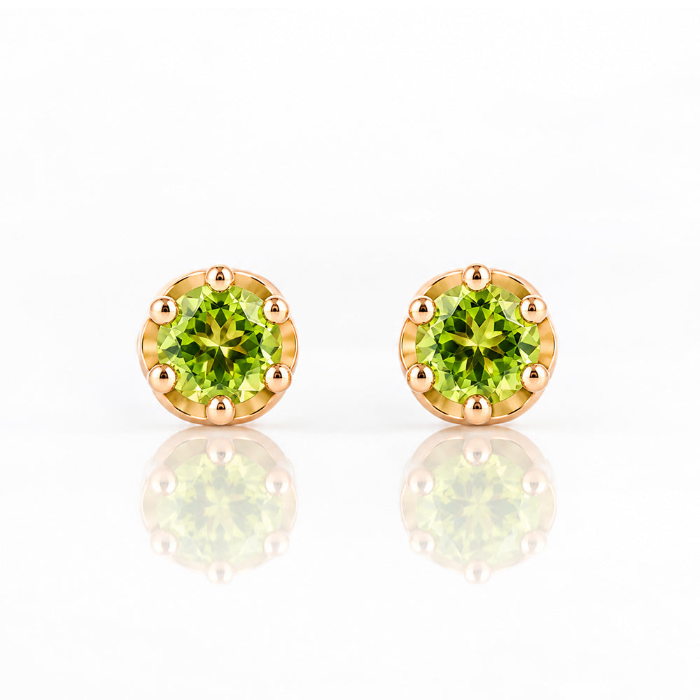 Bella, a Peridot Stud Earring - Victoria's Jewellery