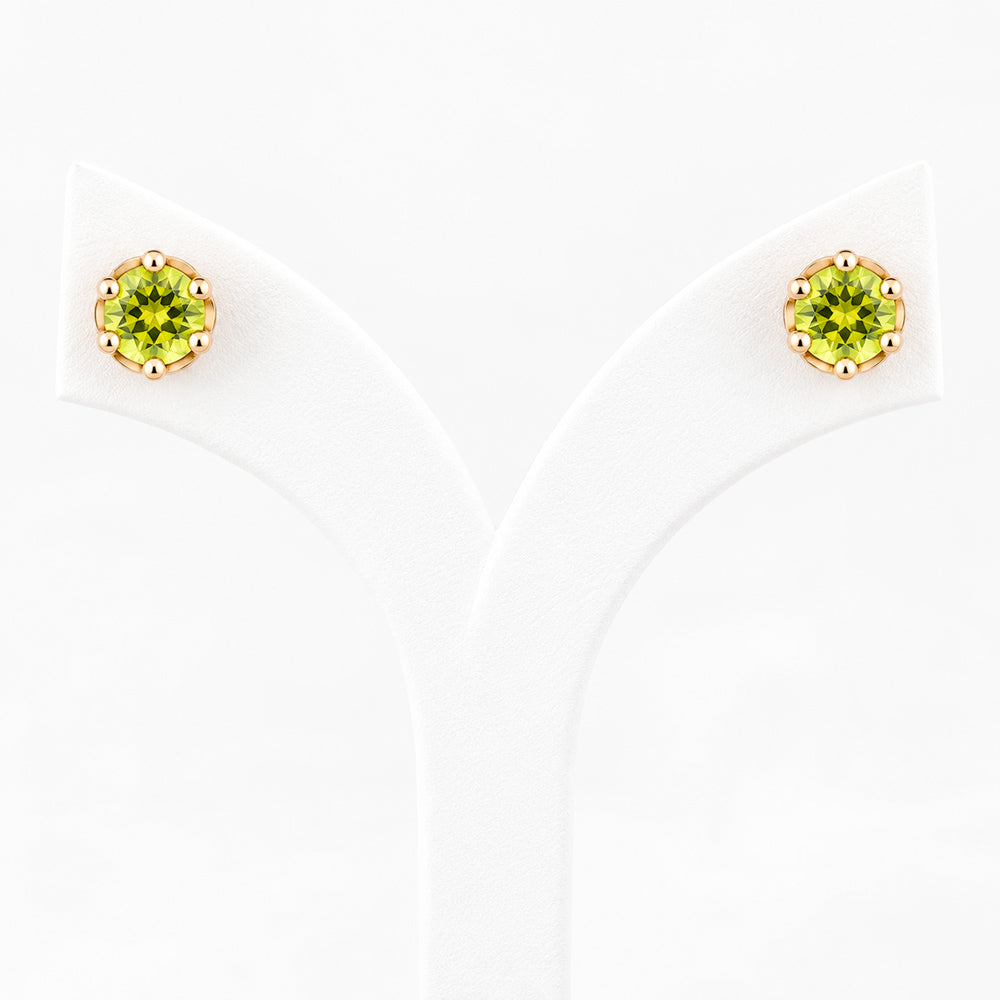 Bella, a Peridot Stud Earring - Victoria's Jewellery