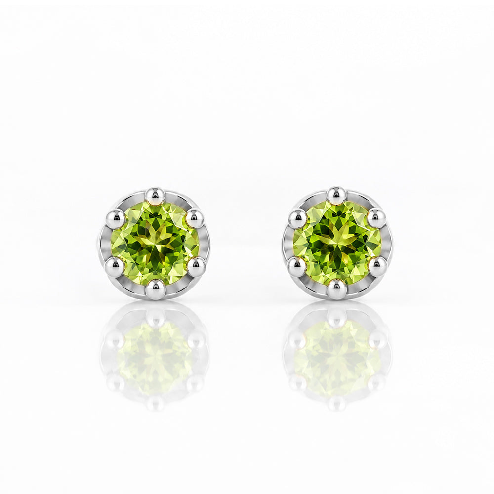 Bella, a Peridot Stud Earring - Victoria's Jewellery