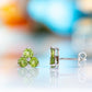 The Trilogy Peridot Stud Earrings