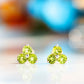 The Trilogy Peridot Stud Earrings