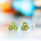 The Trilogy Peridot Stud Earrings
