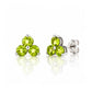The Trilogy Peridot Stud Earrings - Victoria's Jewellery