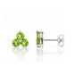 The Trilogy Peridot Stud Earrings - Victoria's Jewellery