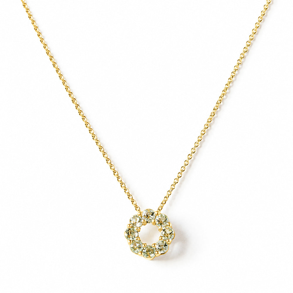 Circle of Life Necklace - Prasiolite