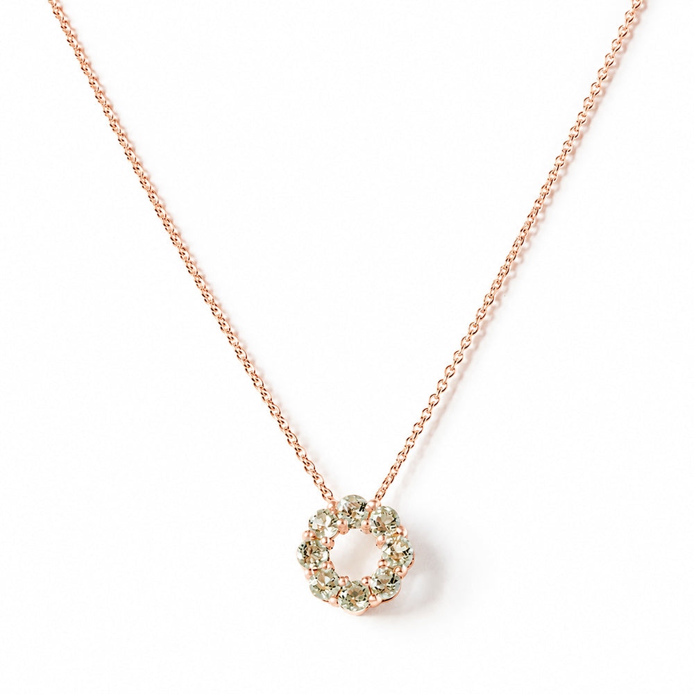 Circle of Life Necklace - Prasiolite