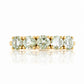 Annie, a Prasiolite Half Eternity Ring
