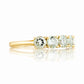 Annie, a Prasiolite Half Eternity Ring