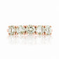 Annie, a Prasiolite Half Eternity Ring