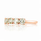 Annie, a Prasiolite Half Eternity Ring