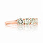 Annie, a Prasiolite Half Eternity Ring
