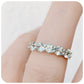 Round cut Prasiolite Trellis Half Eternity Ring - Victoria's Jewellery