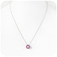 Round cut Rhodolite Garnet Circle of Life Pendant - January Birthstone - Victoria's Jewellery