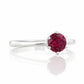 Tulip, a Six Claw Rhodolite Garnet Ring - Victoria's Jewellery