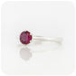 Tulip, a Six Claw Rhodolite Garnet Ring