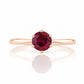 Tulip, a Six Claw Rhodolite Garnet Ring - Victoria's Jewellery