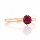 Tulip, a Six Claw Rhodolite Garnet Ring - Victoria's Jewellery