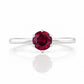 Tulip, a Six Claw Rhodolite Garnet Ring - Victoria's Jewellery