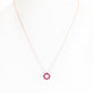 Circle of Life Necklace - Rhodolite - Victoria's Jewellery