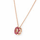 Circle of Life Necklace - Rhodolite