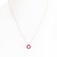 Circle of Life Necklace - Rhodolite - Victoria's Jewellery