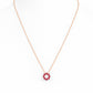 Circle of Life Necklace - Rhodolite